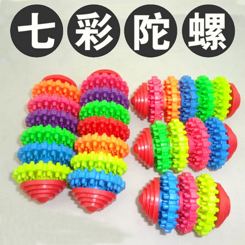

dog molar stick teeth sliding anti biting gear colorful rotary ring TPR Pet toys