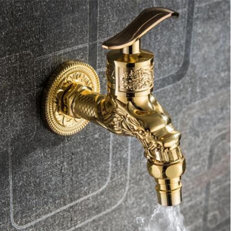 

Antique Bathroom Wall Mount Sink Basin Cold Water Faucet Tap Outdoor Garden Hose Faucet Mop Sink Tap Washing Machine Wall