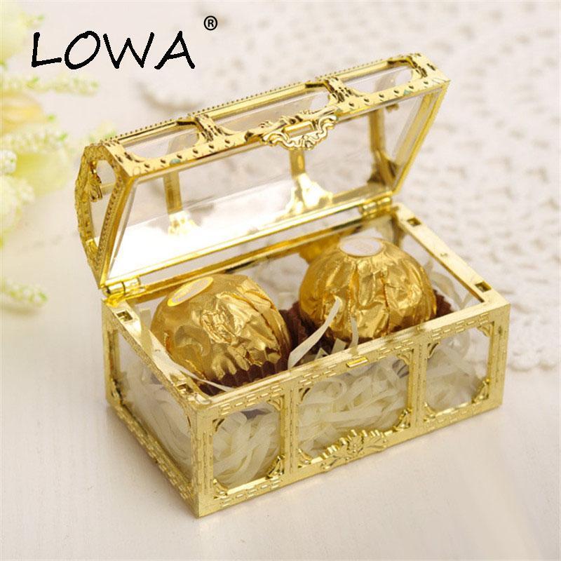 

Gift Wrap Box Party Wedding Candy Mini Delicate Durable Storage Birthday Favors Boxes Package Plastic Case Treasure Chest