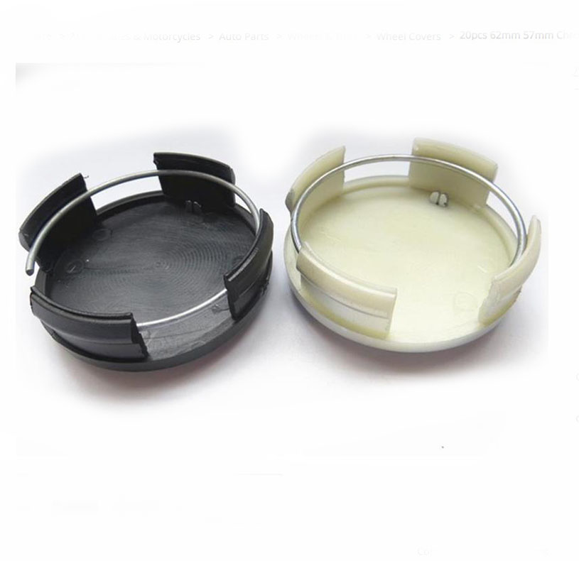 

100pcs 62mm 57mm Chrome Black car wheel Covers center cap hub caps badge emblem for yaris Car-Accessories