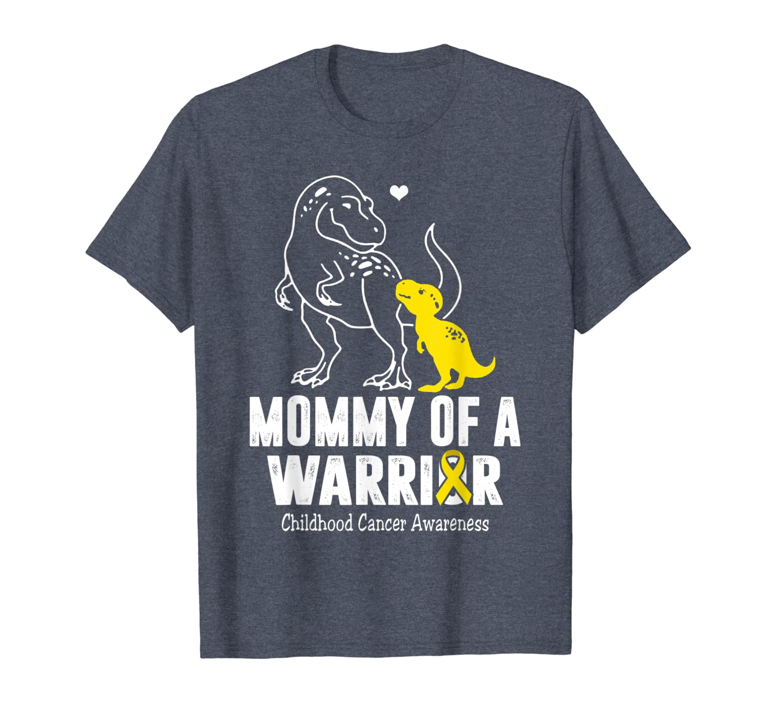

mommy of a warrior childhood cancer awareness t-shirt, White;black