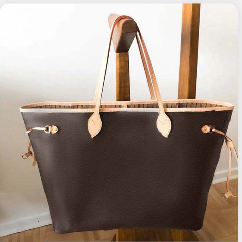 

High Quality Handbag Luxury Designer Totes Classic Flower Brown With Original Bags Serial Number purse Large Shopping bag handbags Package