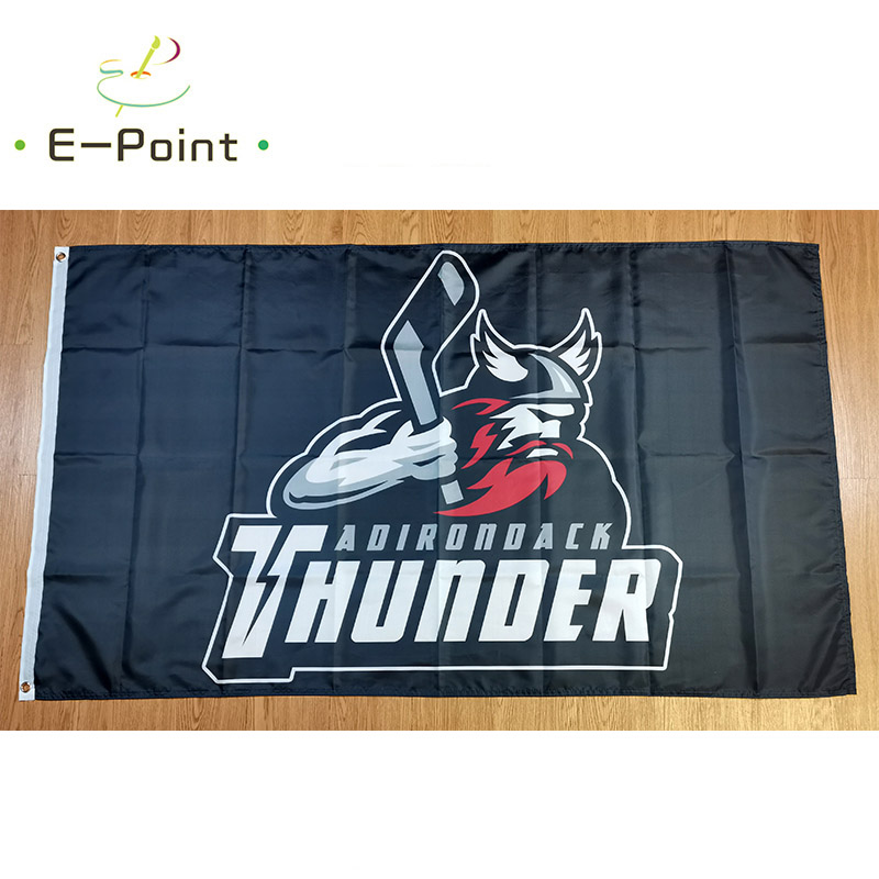 

ECHL Adirondack Thunder Flag 3*5ft (90cm*150cm) Polyester Banner decoration flying home & garden Festive gifts