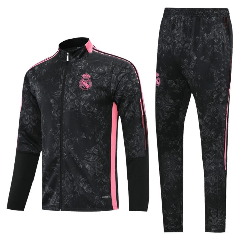 

21 22 Real Madrid Chándal de Fútbol Football Tracksuit Jacket Chandal 2021 2022 HAZARD BENZEMA MODRIC Jogging Soccer Training Suit