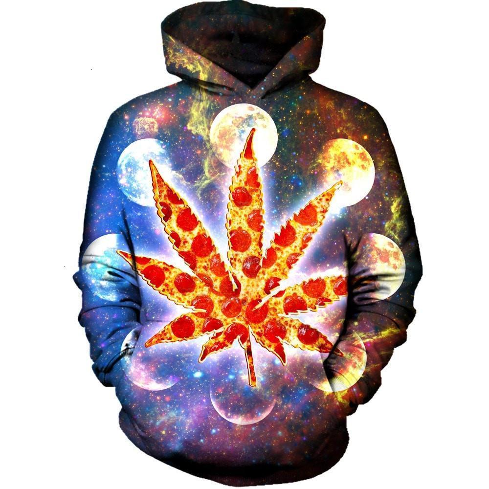 

Newly Mens/Women's Universal Carton Printed Fashion Orange maple leaf 3D print Long Sleeve Hoodies Ypf81SHSS, Black