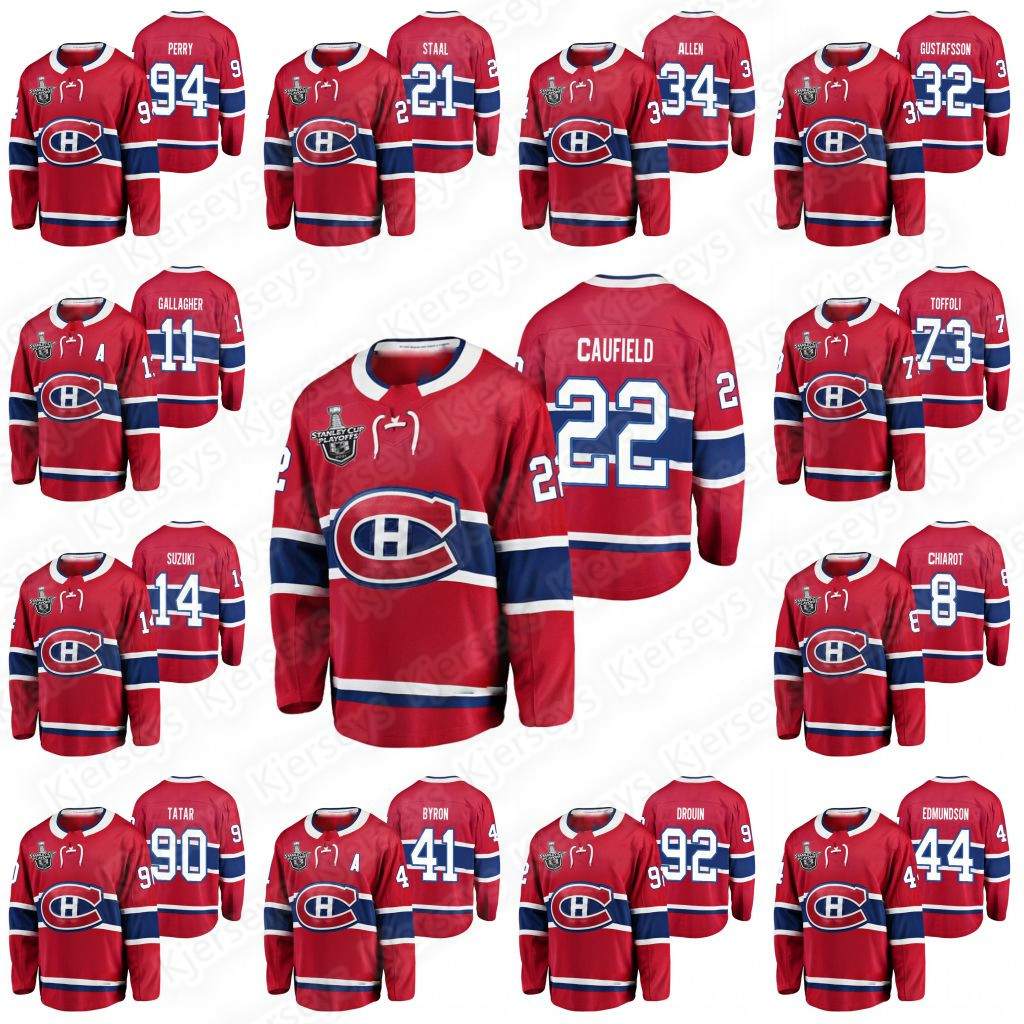 

Cole Caufield Canadiens 2021 Stanley Cup Final Red Jersey Carey Price Nick Suzuki Brendan Gallagher Tyler Toffoli Guy Lafleu Shea Weber Jonathan Drouin Jerseys, As pic