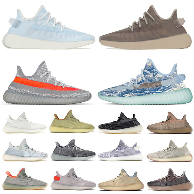 

V2 mens running shoes sneakers Beluga Reflective MX Oat Blue Rock Mono Ice Mist Cinder Static Black Zebra Zyon Natural Clay men women trainers sports shoe jogging 36-46, Pay for box
