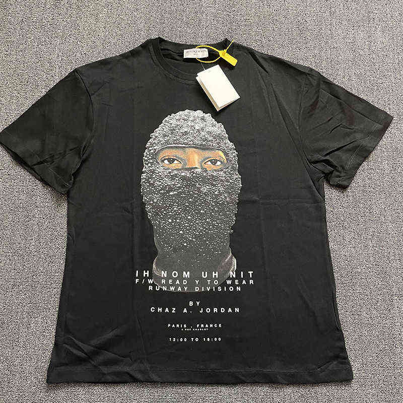 

Best Quality IH NOM UH NIT T-Shirts Men Women Summer Style Oversized Top Tees Pearl Mask Man Print IH NOM UH NIT T Shirt G1115
