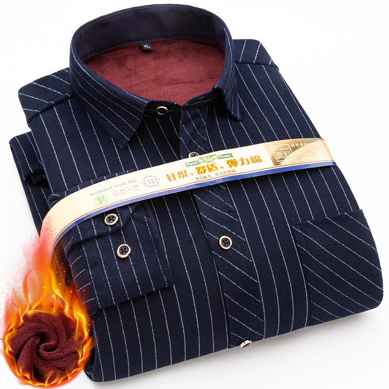 

Oversize 6XL 7XL 8XL 2021 winter warm plaid shirt Men's comfortable thick casual long sleeve shirt Brand clothing, S209