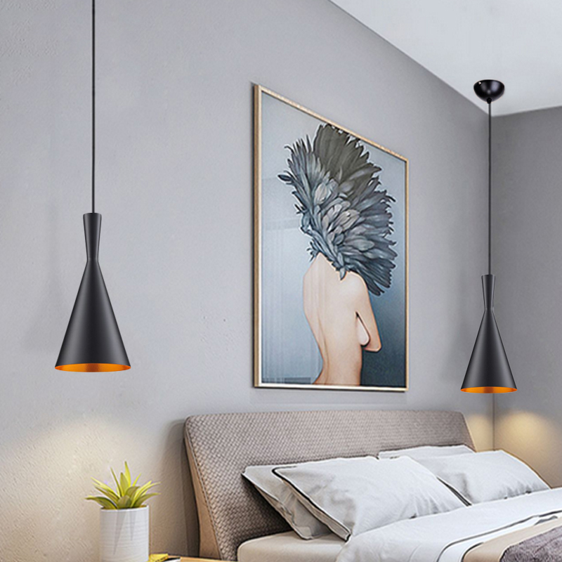 

Black/White/Gold Musical Instrument Pendant Lamp E27 Hanging Light For Dinning Room Livingroom Bar Parlor Deco bedside lamp