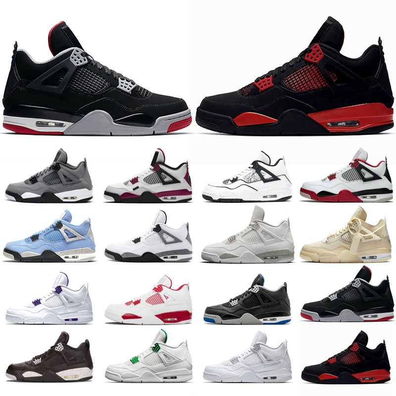 

2021 new basketball shoes 4s man White Oreo Cement University Red Blue Travis Sail Thunder Olivia Kim Black Cat Taupe Haze Pine Green Pure Money Neon Bred purple cool, Diy