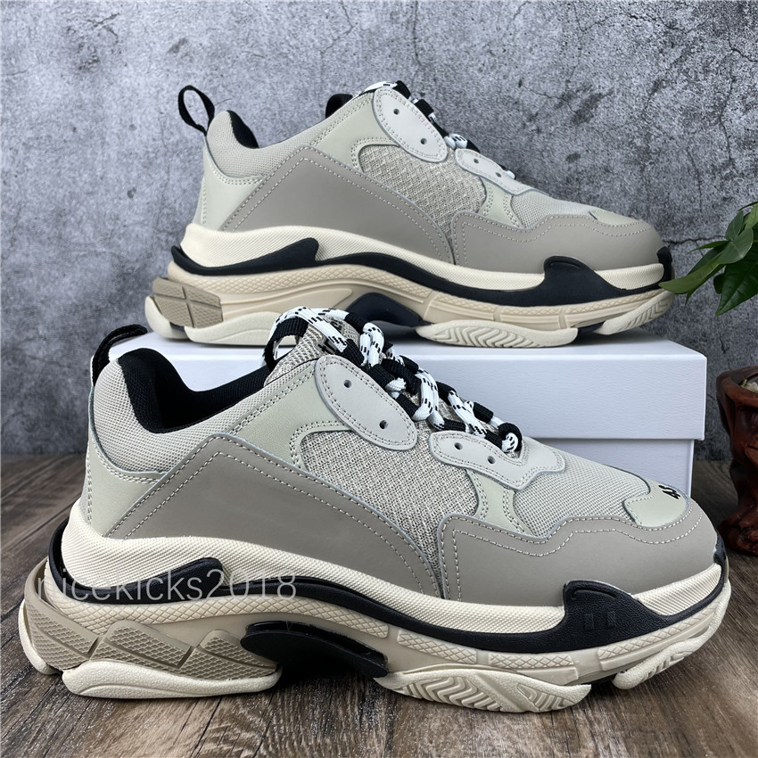 

Mens Sports Casual Shoe Triple S Low Old Dad Sneaker Combination Soles Boots Mens Womens Runner Shoes Top Quality, Color_4