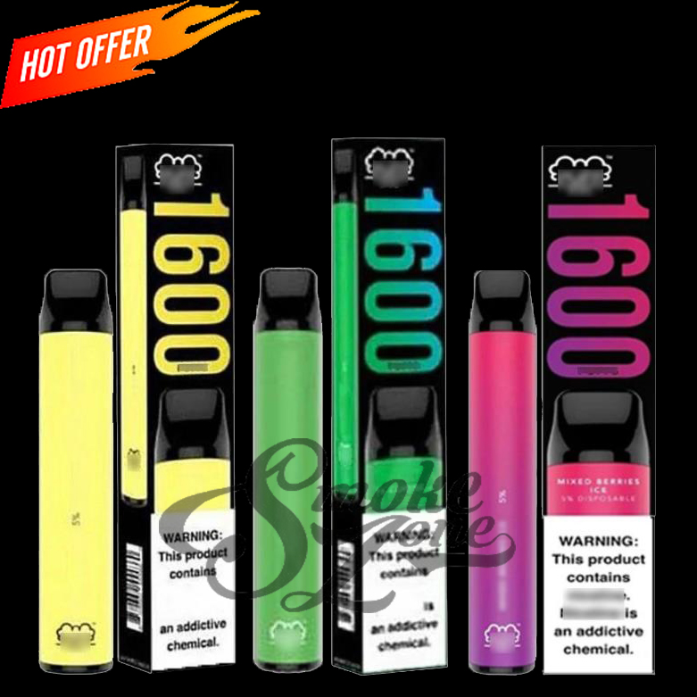 

1600 Puffs Puff XXL Disposable Vape Pen Electronic Cigarette 1000mAh E Vapor Pod With Security Code