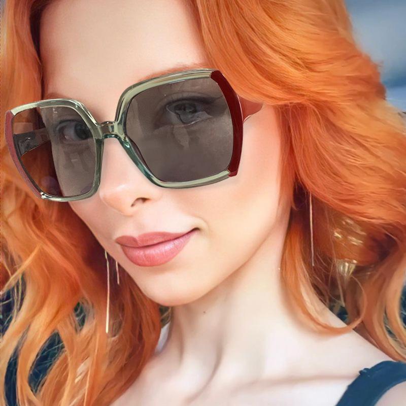 

Sunglasses Fashion Female Brand Square Frame UV400 Sun Glasses Color Men Women Retro Luxury Outdoor Anti-UV Travel Shades