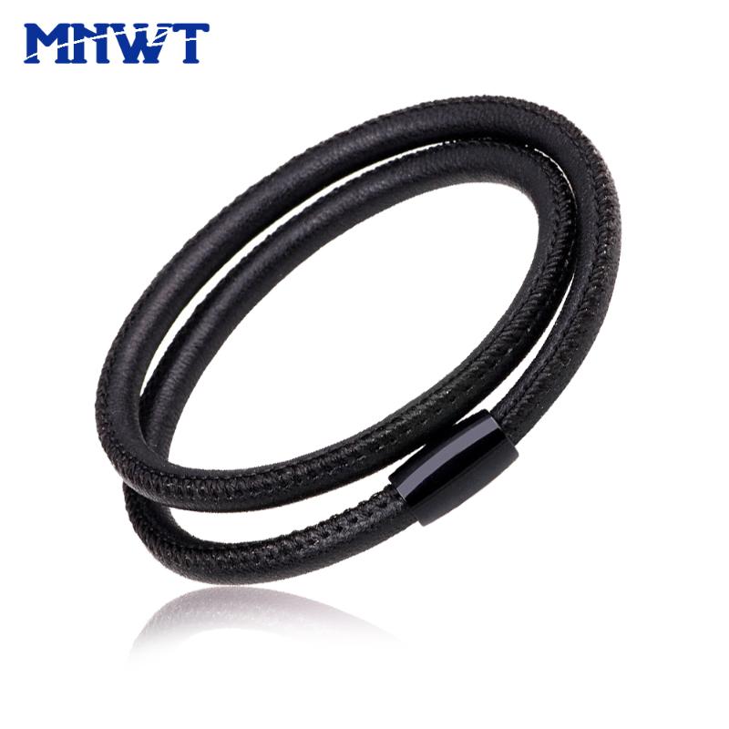 

Charm Bracelets MNWT Fashion Sheepskin Leather Bracelet Men Women Vintage Jewelry Simple Design Schapenleer, Golden;silver