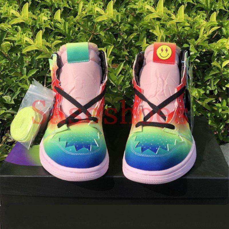 

Pink Sole 1 High Gradient Rainbow Sports trainers J Balvin Sneakers Jennifer Lopez Shakira Casual Skateboard Shoe 40-45, 01