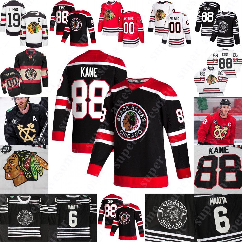 

Patrick Kane Jersey Jonathan Toews Alex DeBrincat Marc-Andre Fleury Dominik Kubalik Kirby Dach Tyler Johnson Seth Jones Connor Murphy Dylan Strome Brandon Hagel, Black 2019 winter classic