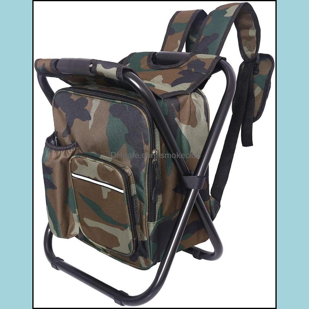 

Fishing Sports & Outdoorsfishing Aessories Tralight Aluminum Backpack Stool Chair 3 In1 Folding Cam Tackle Seat Rucksack Designed For Outdoo