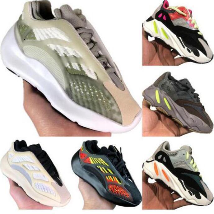

2021 child Safflower Kyanite Arzareth Alvah 700 Running Shoes Bone Salt v3 Static Mauve Kanye kids youth Sports Sneakers Size Eur 26-35, As shown in illustration