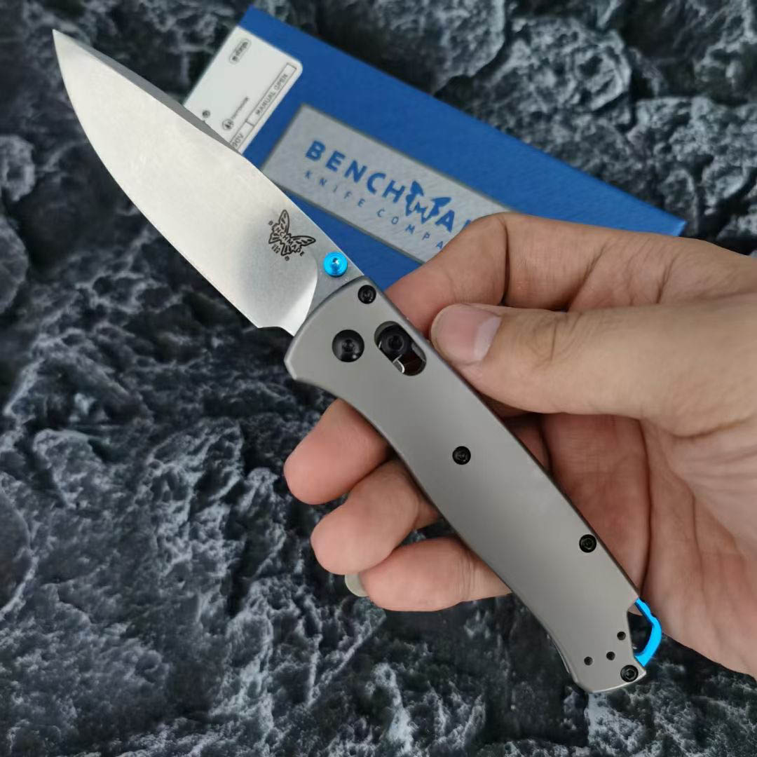 

Newest BENCHMADE 535 535-1 TC4 BUGOUT AXIS Folding Knife Camping Hunting Pocket Tool EDC BM535 BM940 Real Titanium Handle Utility Outdoor KNIVES
