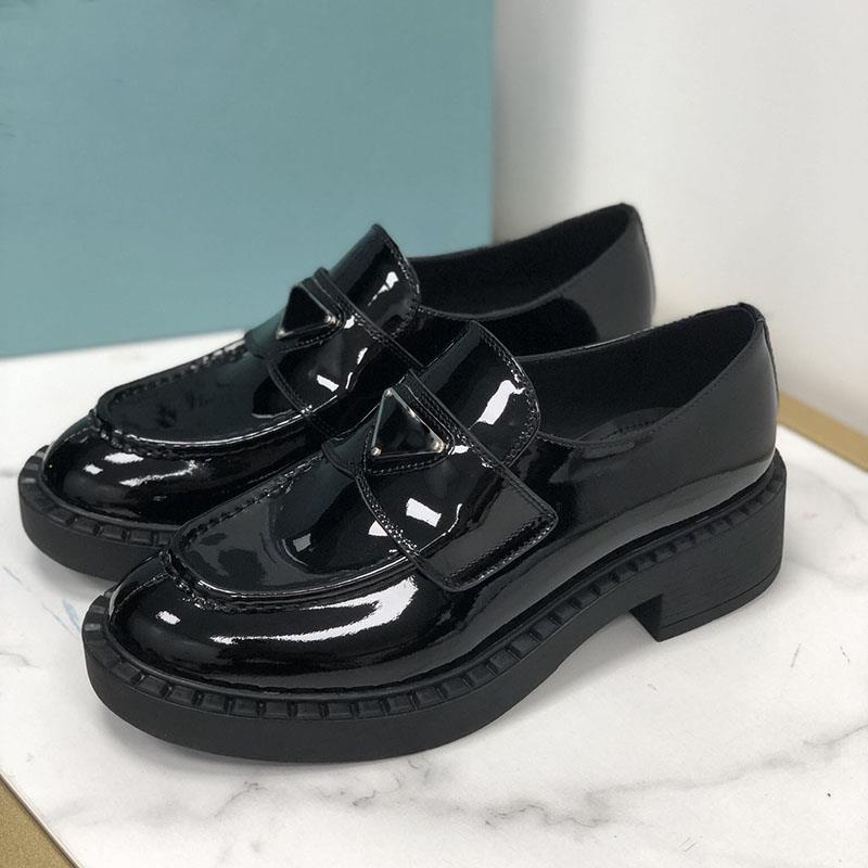

Box Women Casual shoes Matte Classic Black White Slippers Triangle Stylist Shoes Leather Platform Mules Designer Shoe All-match Patent Sneake Wkvu, Women us 9.5=uk 7=eur 41