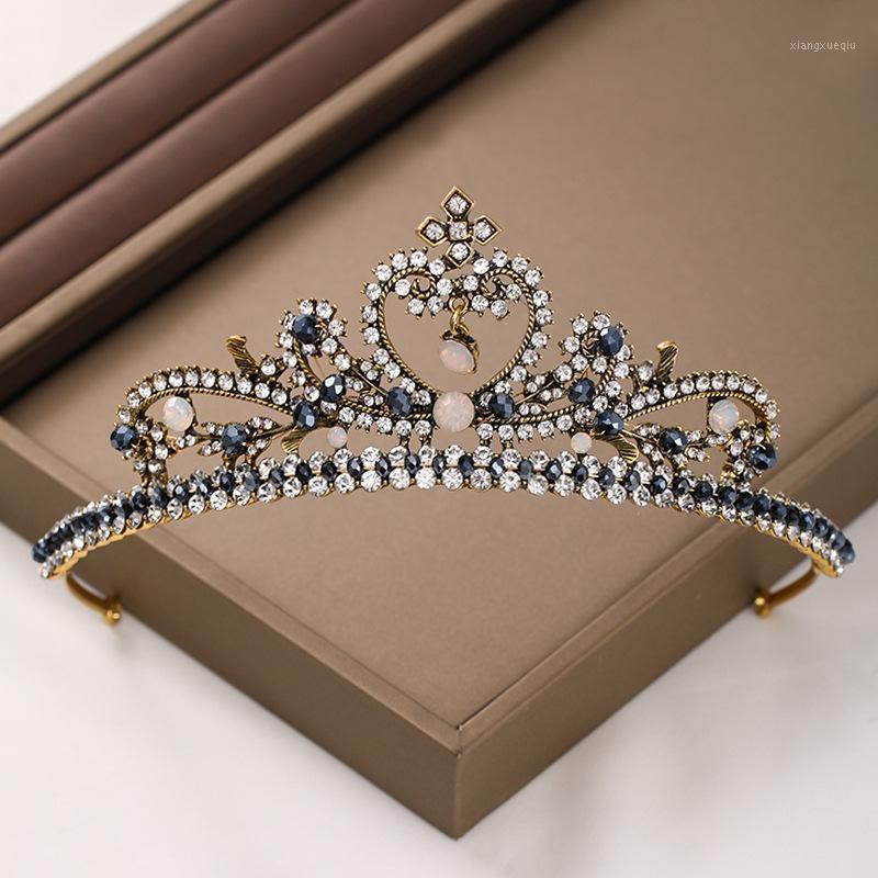 

Est Rhinestone Brown Tiaras And Crowns Bride's Tiara Fashion Bridal Headpieces Wedding Head Accessories Hair Clips & Barrettes, Golden;silver