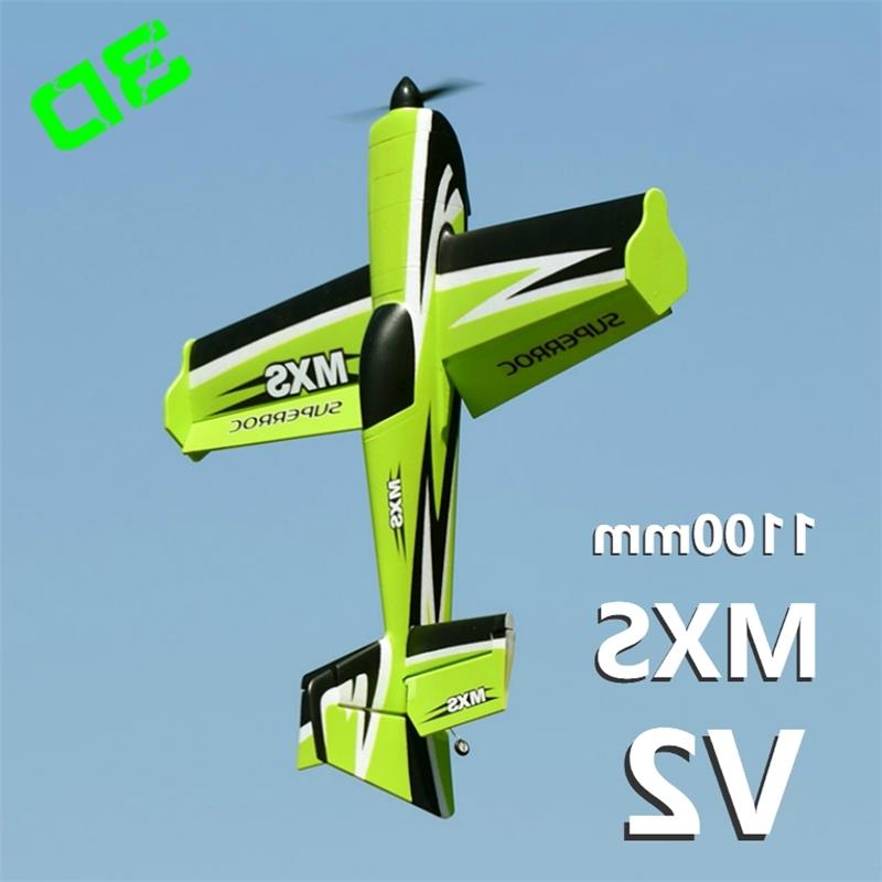 

V2 1100MM MXS Model FMS EPO 4CH 3S Hobby Green Aerobatic 3D PNP RC Airplane Sports Control 1.1M Radio Plane Aircraft Durable Y200413 Ailbq