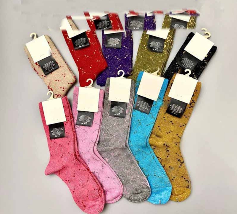 

Women medium Stocking Designer Girl Lady Socks Knee stocks high quality Fashion streets comfortable kneeleg WLL1091, Multi