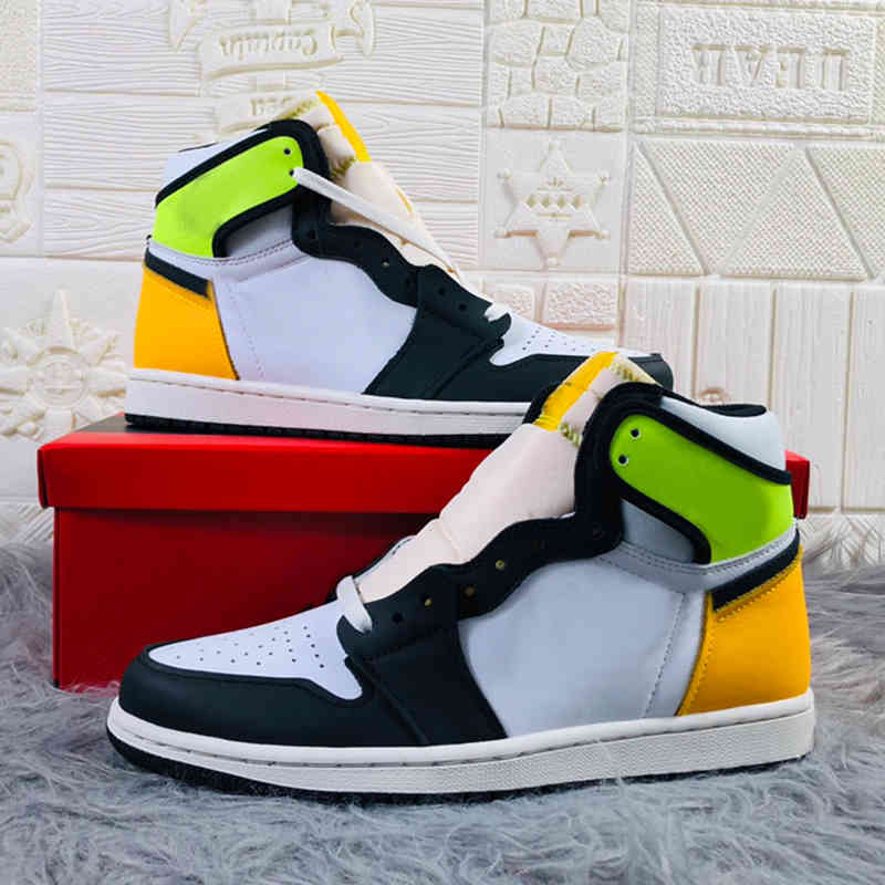 

1 High OG University Blue 555088-134 1S Men casual Shoes Dark Mocha Sneakers DD1453-001WMNS Silver Black Gold Brown, 02