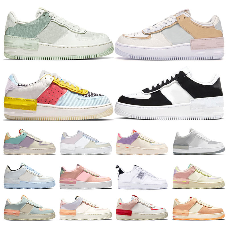 

Womens Sneakers Pistachio Frost Platform Shadow shoes Spruce Aura White Black Aurora Patchwork Sisterhood Cracked Leather Panels Classic Mens Outdoor trainers, 9.5