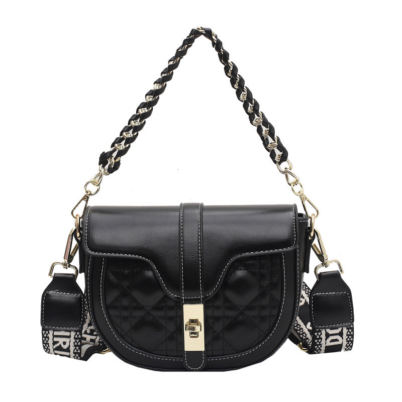 

Design Handbag Bags Net Red Women 2021 Summer New Korean Fashion Pu Womens Wide Shoulder Strap Popular Saddle Bag 2Q9N, Boxes