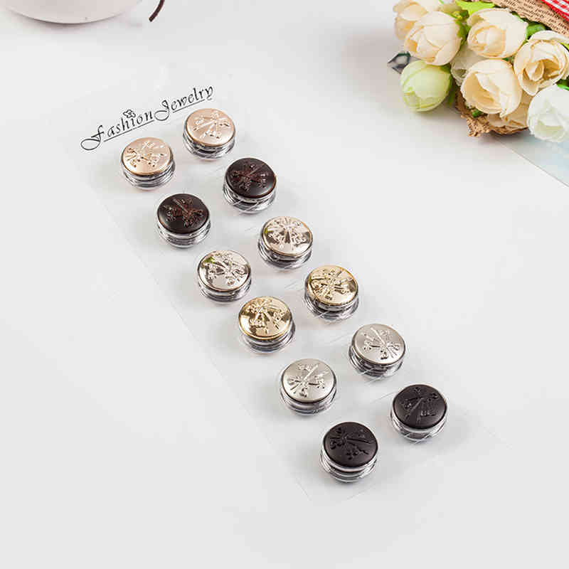 

Classic vintage veil fix pin metal Elegant strong magnet brooch hijab accessories muslim scarf buckle