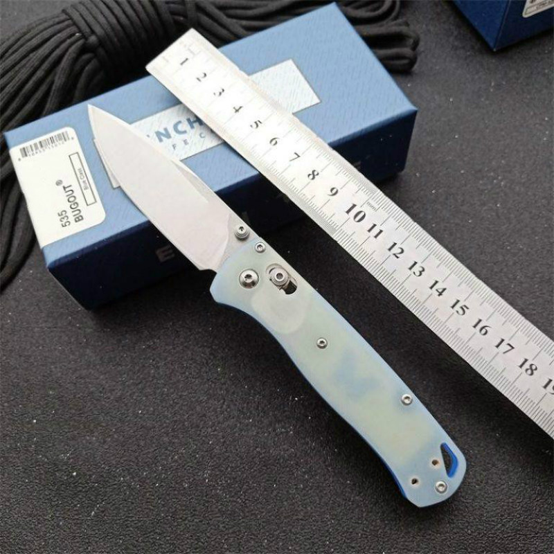 

Benchm BM535 Pocket Knife S30V Blade Double Color G10 Handle with AXIS Lock EDC Hunting Self Defense Tactical Knives