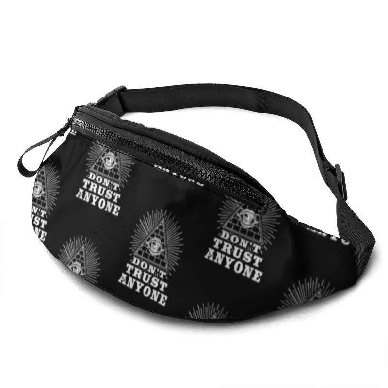 

Waist Bags Freemason Bag Print Polyester Pack Jogging Woman