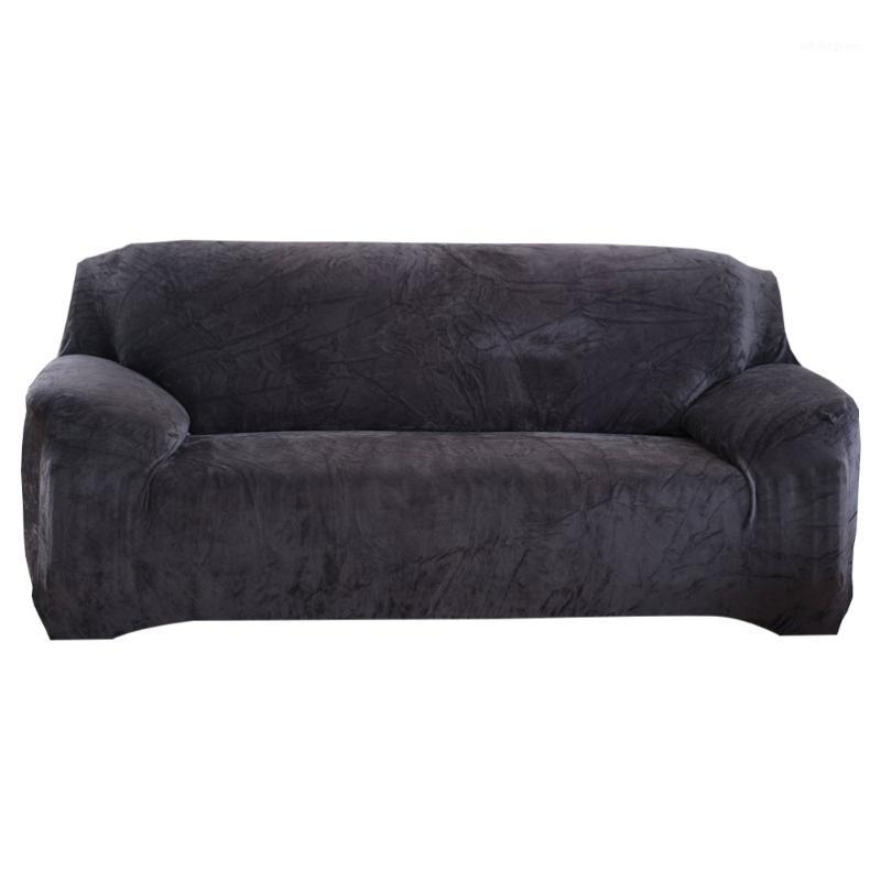

High Elasticity Anti-mite Thicken Chair Covers Polyester Spandex Fabric Sofa Cover Slipcover Couch For Three Persons (Grey)