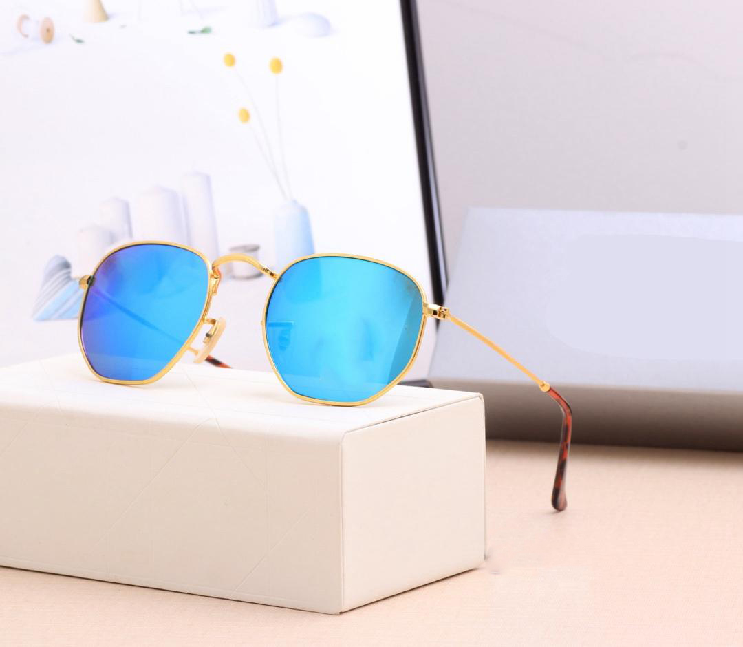 

2021 Top quality polarized Glass lens classical pilot Metal brand sunglasses men women Holiday fashion sun glasses 6 color