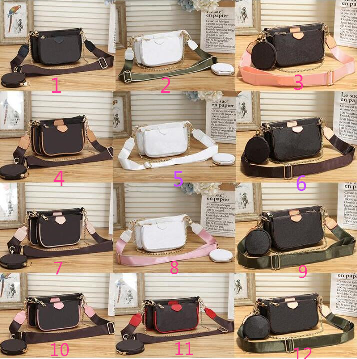 

YQ High quality woman luxurys designers Bag Favorite Mahjong crossbody bags wallet backpack handbags purses card holder bag shoulder tote mini 3-piece set, Color 10