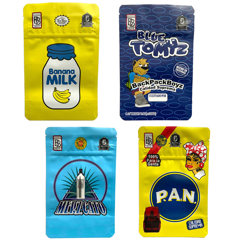 

BB Boyz 3.5g Mylar Bags gift BACKPACK BOYZ bag childproof smell proof packaging bags with 3D hologram stickers cookies runtz