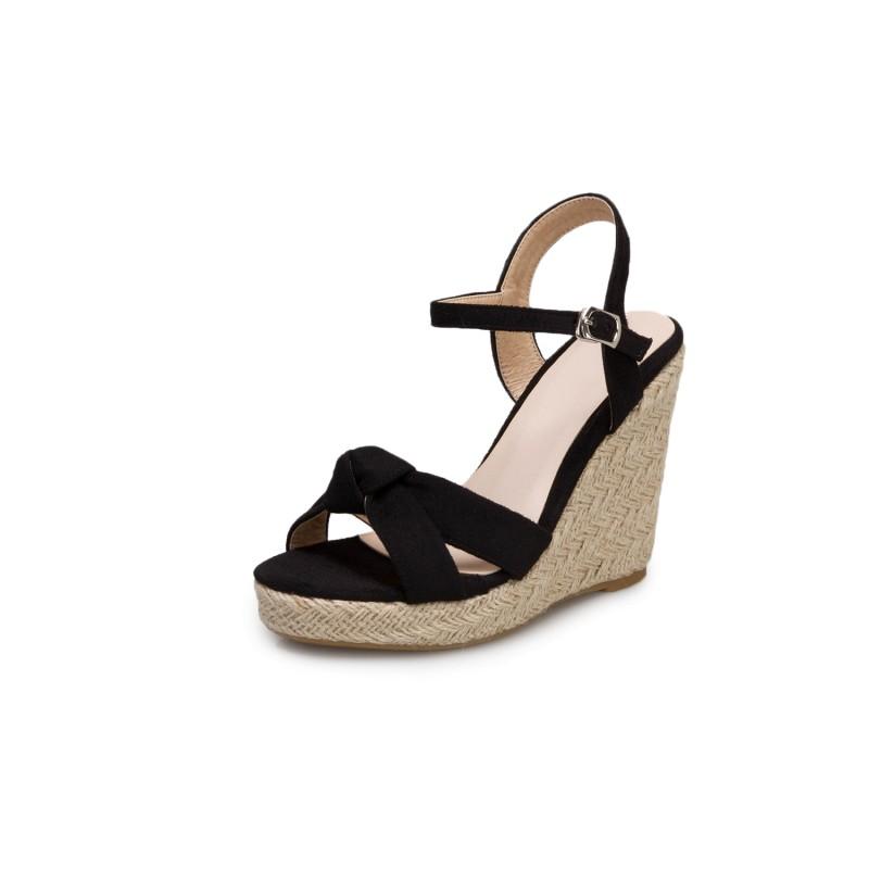

Big SizeSimple wedge sandals wedges shoes for women sandals women shoes woman ladies summer, Beige