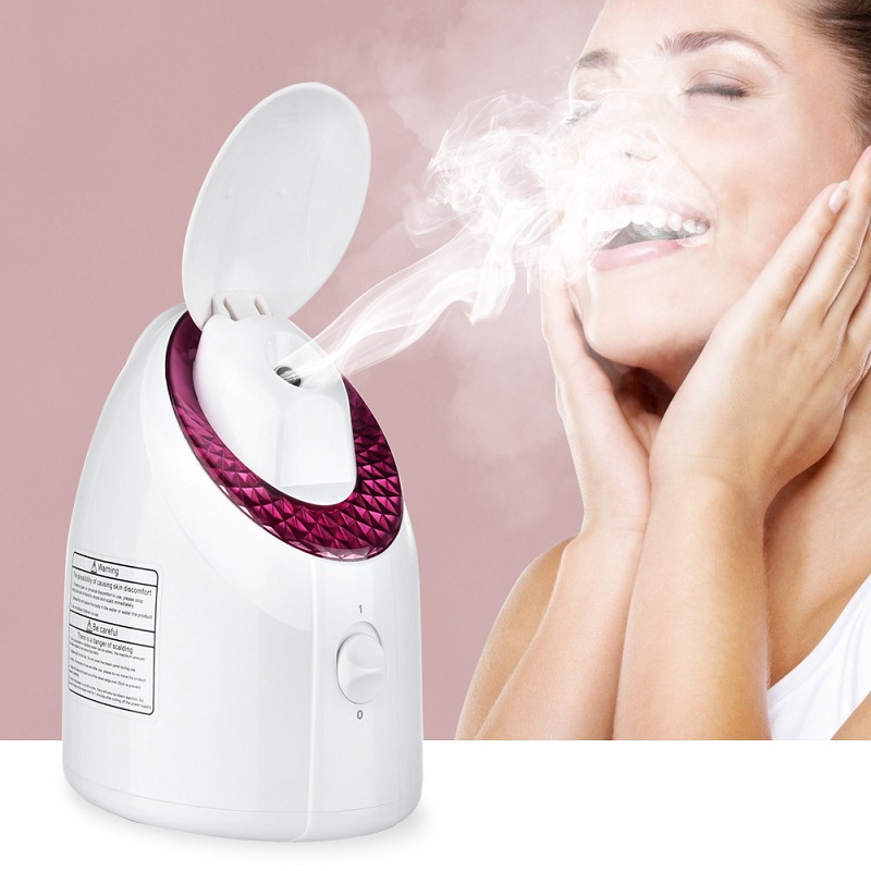 

B13B Facial Steamer, UV Nano Ionic face steamer warm mist Steam device For home humidifier Sauna SPA sinuses Moisturizing Deep cleansing pores