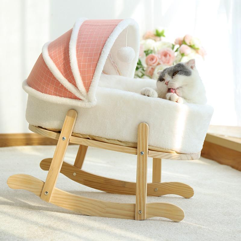 

Cat Beds & Furniture Cat's Nest Breathable Baby Shaker Winter Warm Dog Bed Semi Closed Villa Thickened Can Be Disassembled And Washed For Al