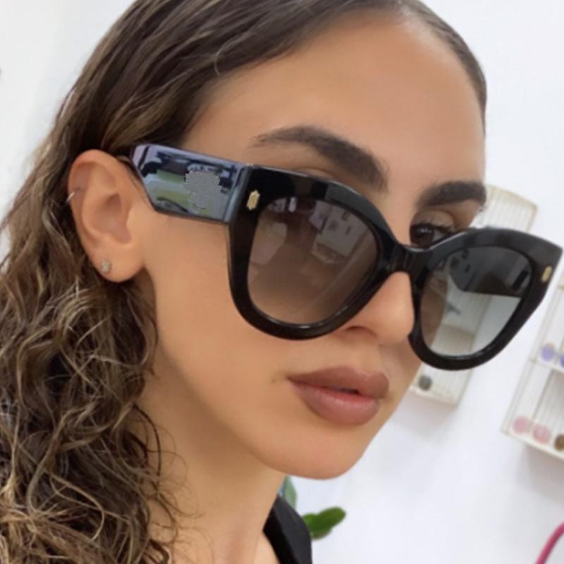 

Sunglasses Cat Eye Women Trendy Large Oversized Vintage Style Gradient Female Sun Glasses Fashion UV400