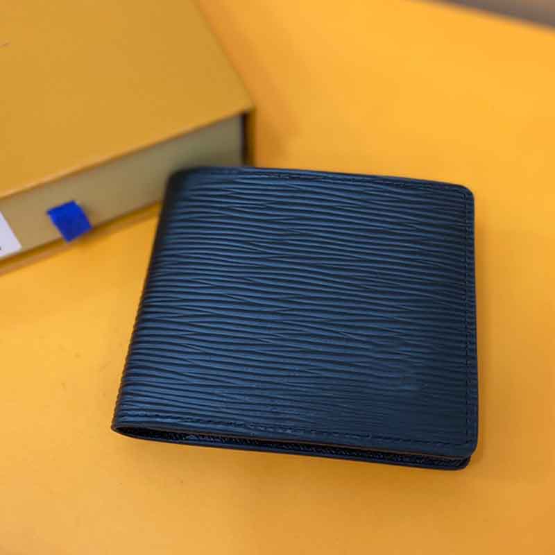 

women and men designers wallet classic water ripple Canvas Short credit card holder with Coin Purse High Quality money Receive pocket original box, Black-a