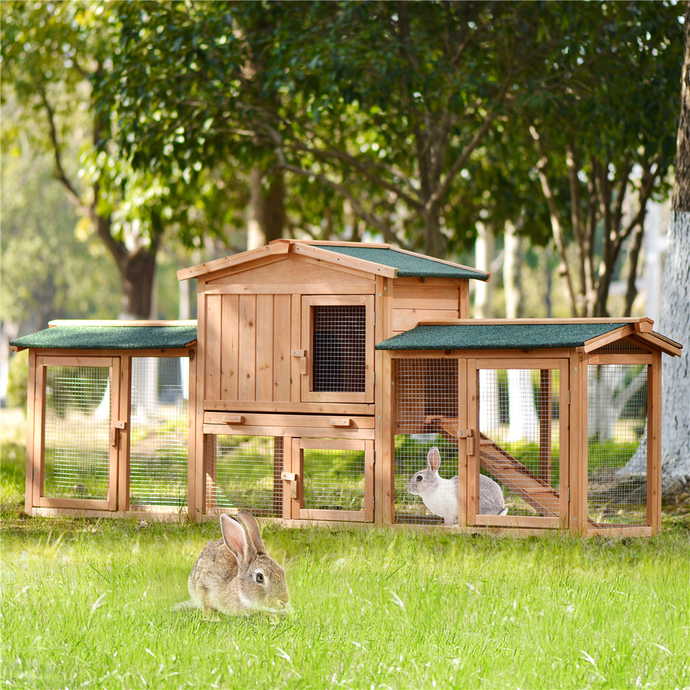 

Pet Products Natura Animal Home Outdoor Wooden Bunny Rabbit Hutch Cat Shelter Guinea Pig House Backyard
