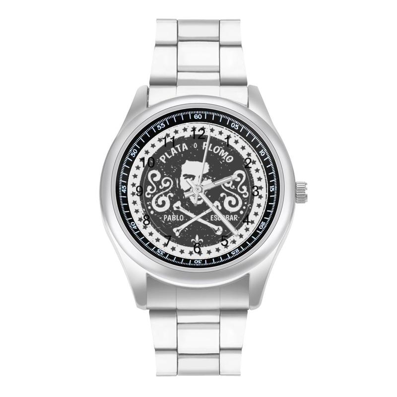 

Wristwatches Money Quartz Watch Stainless Design Wrist Couple Outdoor Retro Po Wristwatch, White-style1-5