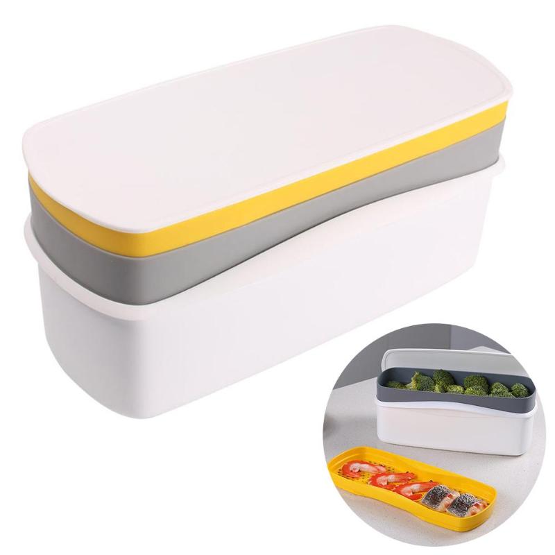 

Dinnerware Sets 1 Pcs Microwave Multifunctional Steaming Bento Box Pasta Cooking -Grade Heat-Resistant Lunch Case Lunchbox