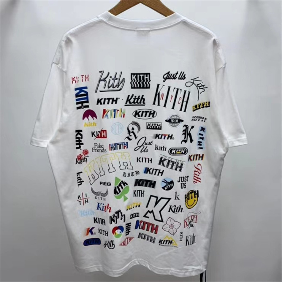 

2021 New Ss Novel t Shirt Men Women 1:1 Top-version Streetwear Kith T-shirts Tees O-neck Czwd