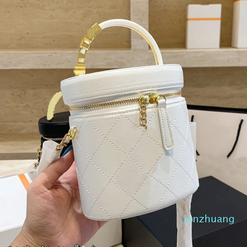 

Designer- Diamond Lattice bag mini Bucket Bags pearl wallet Messenger Women Knitting chains Thread handbags, Blue
