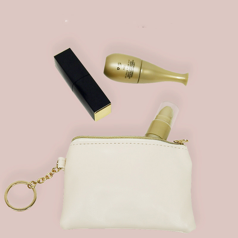 

100pcs Coin Purses Women PU Credit Card Min Wallets Mix Color, White