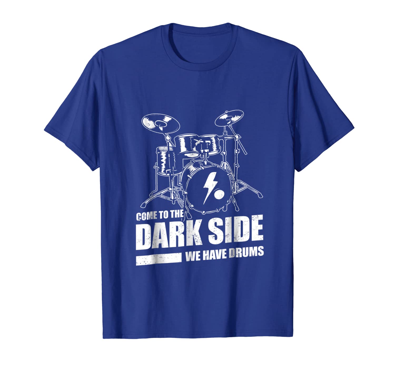 

Come To The Dark Side We Have Drums T-shirt, White;black